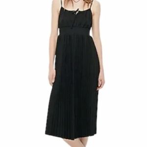 J. Crew Smocked-waist Pleated Midi Dress